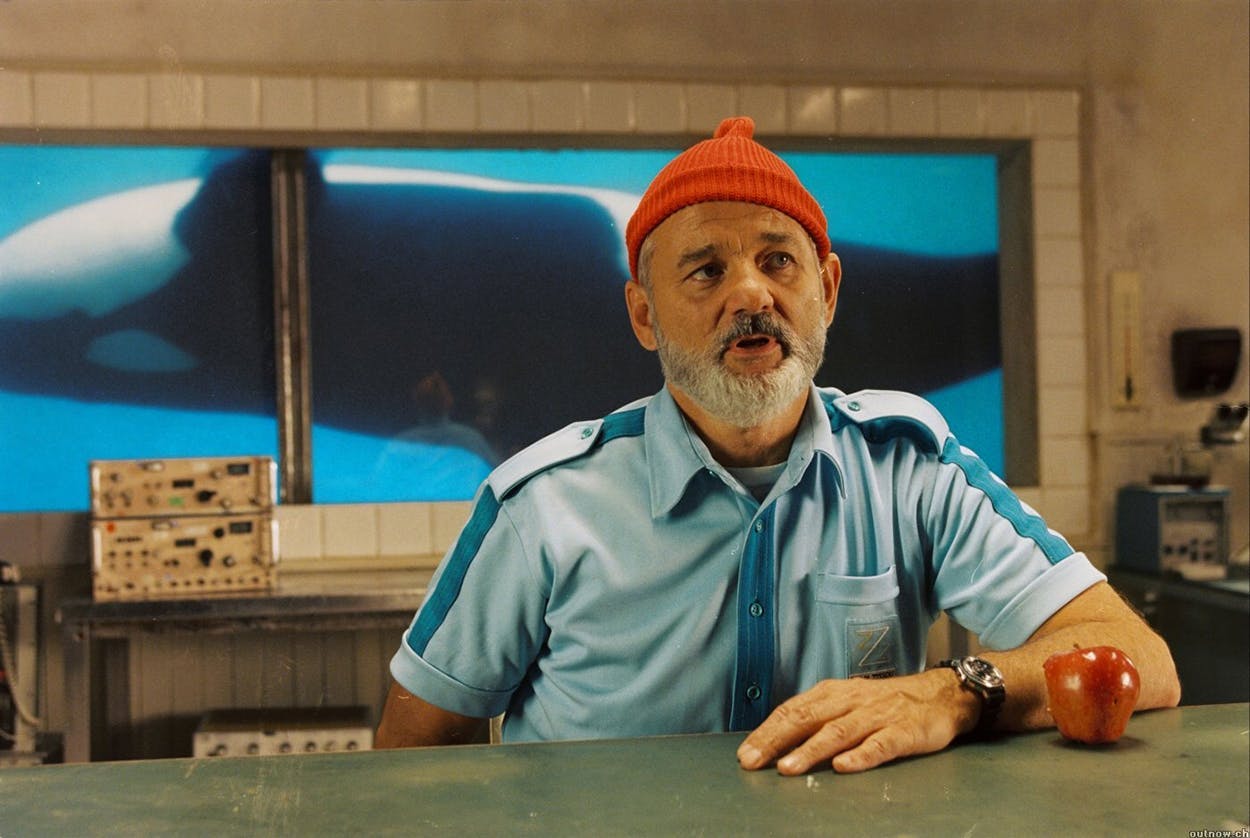 Bill Murray as the title character in the 2004 film "The Life Aquatic with Steve Zissou."