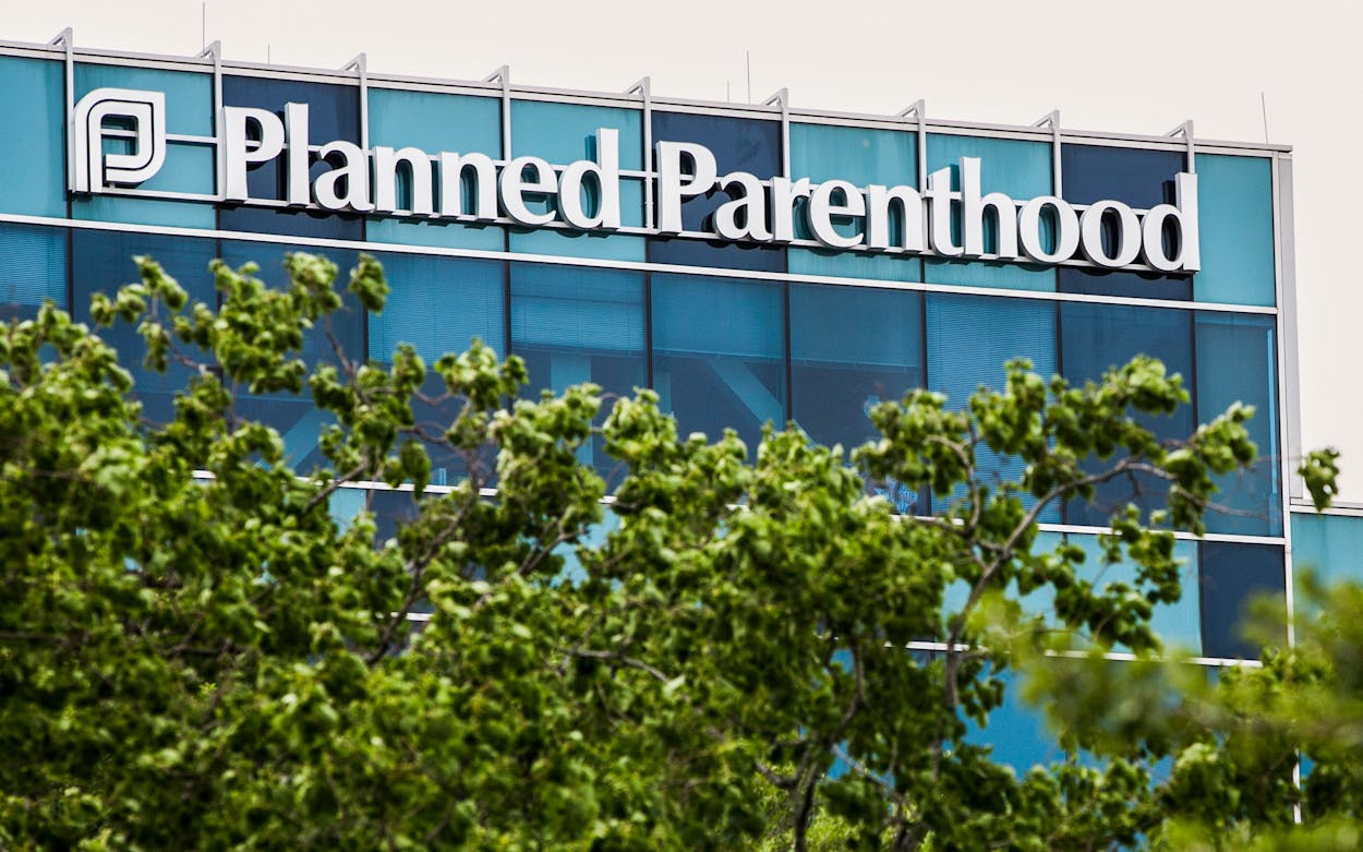 A logo sign outside of a facility occupied by Planned Parenthood in Houston on May 28, 2017. Planned Parenthood of Greater Texas will announce this week that it will open a facility in El Paso.