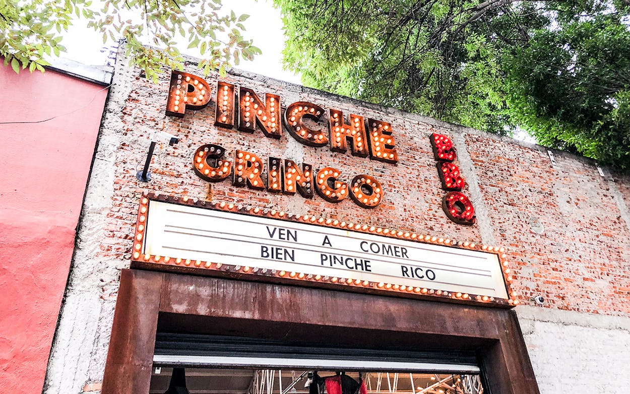 restaurant exterior of Pinche Gringo BBQ