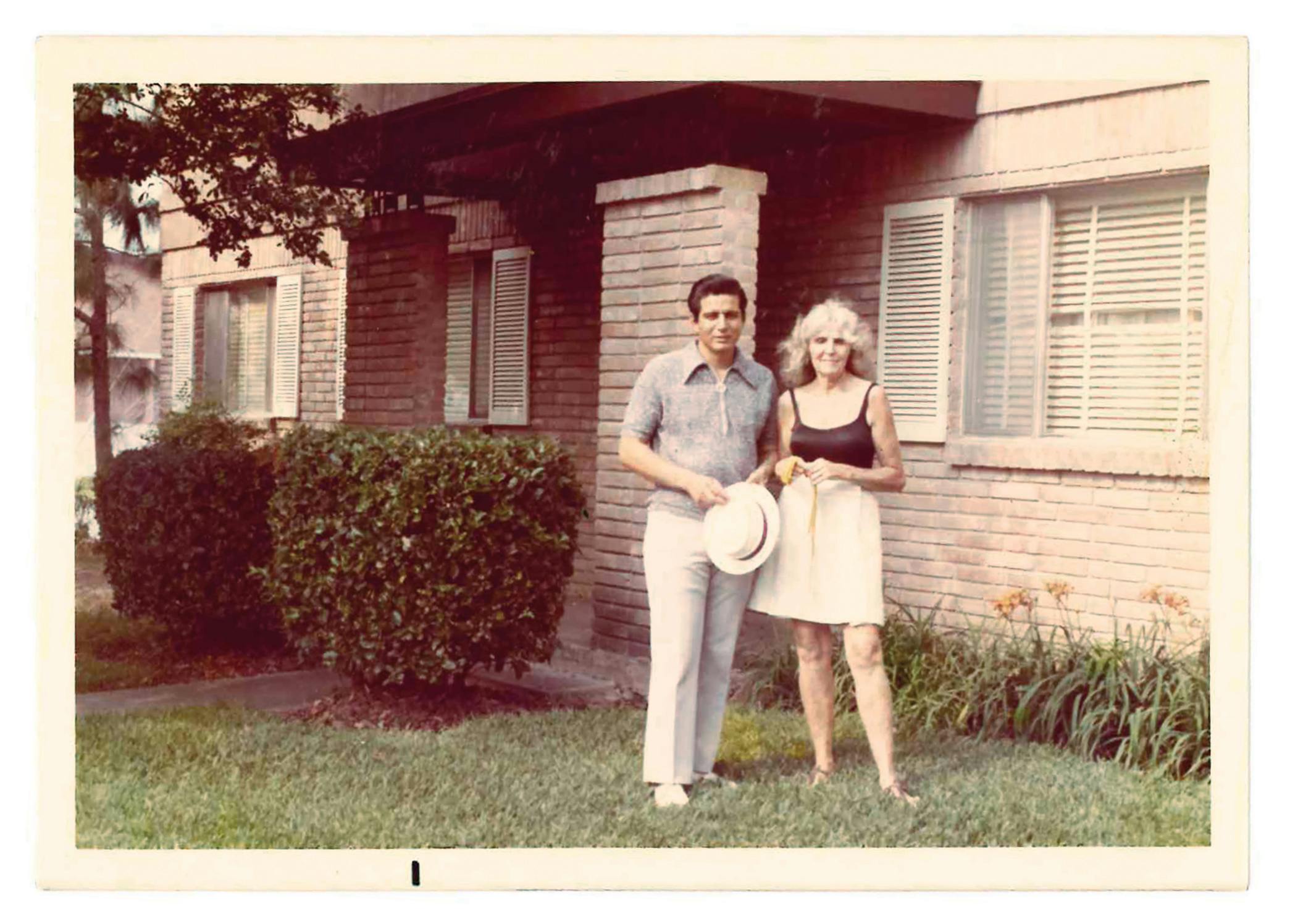 Prison system love story success: Cruz and Jalet in front of their home in 1972.