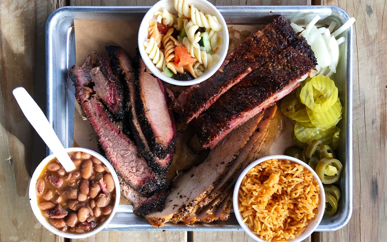 Brisket, ribs, and smoked turkey at Butter's BBQ