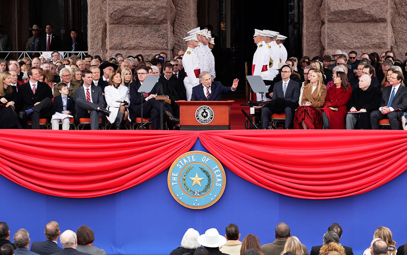 Texas Governor Greg Abbott Calls for Education Reform at Inauguration