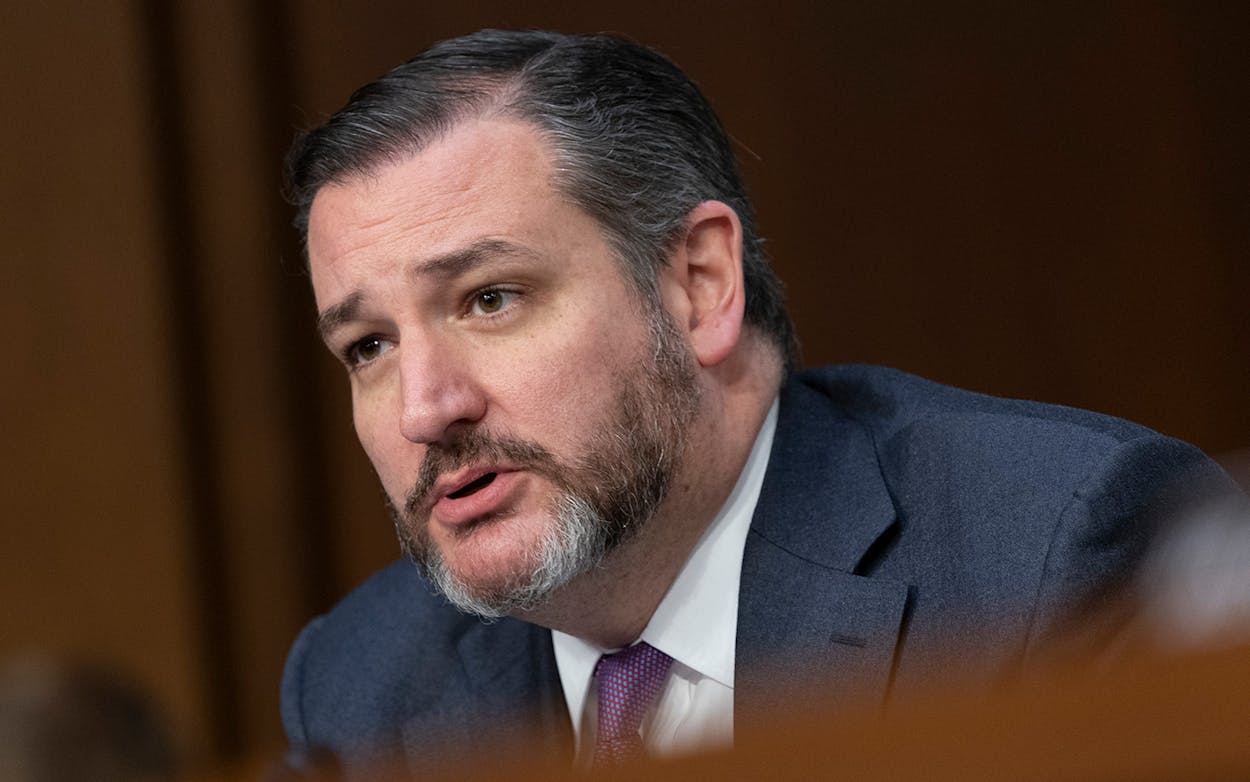 United States Senator Ted Cruz (R-TX) participates in a confirmation hearing of William Barr to be the United States Attorney General, January 16, 2019, in Washington, DC.