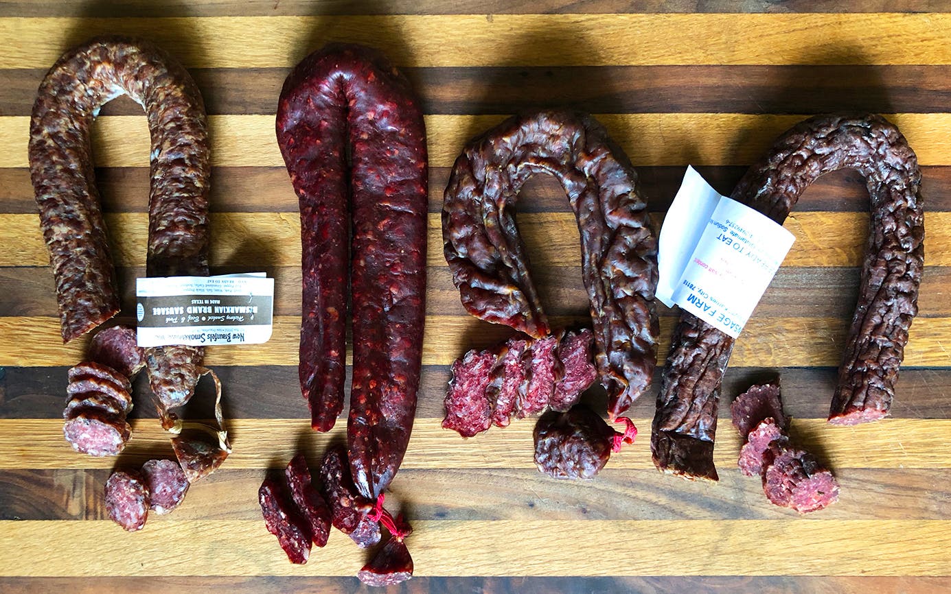Thorndale Meat Market's dried sausage.