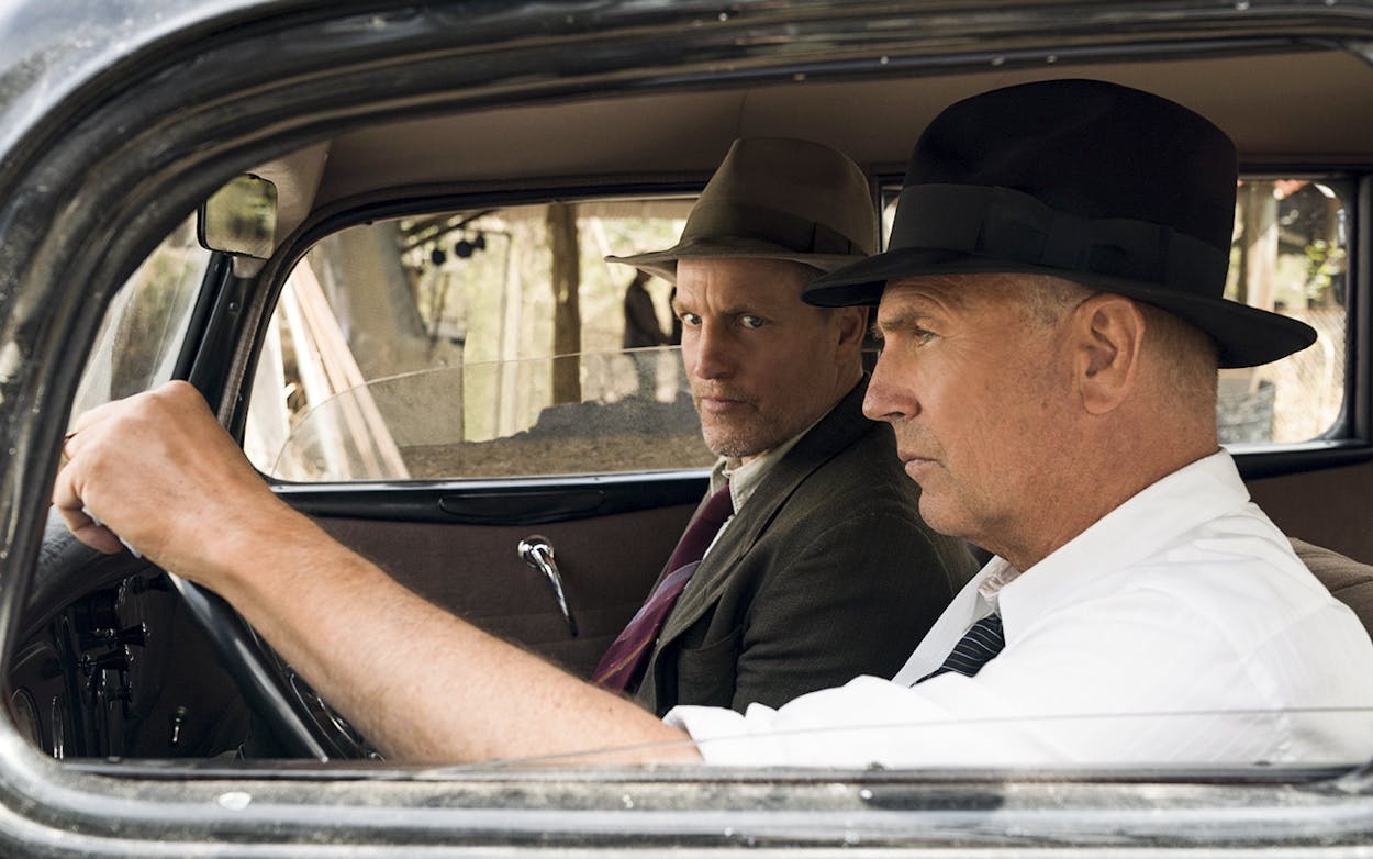 Woody Harrelson and Kevin Costner play Maney Gault and Frank Hamer in Netflix’s “The Highwaymen.”