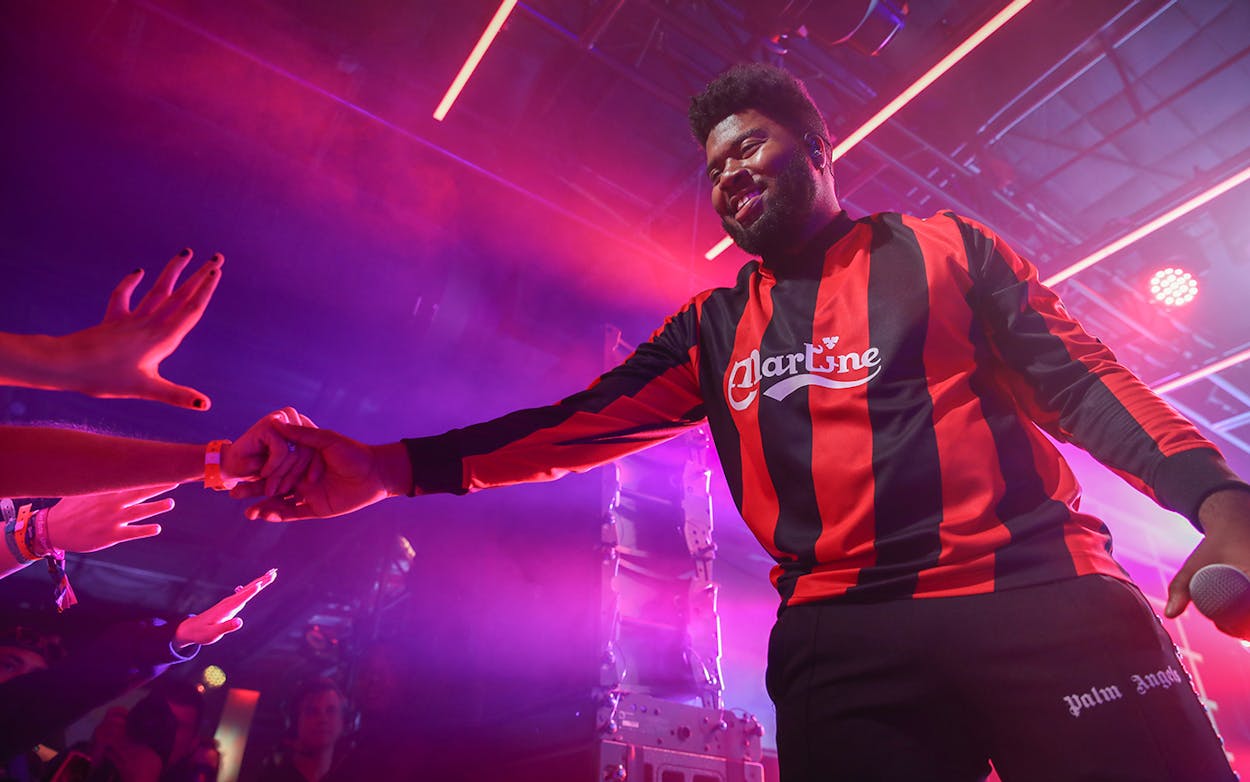Khalid performs at the Uber Eats house during SXSW on March 14, 2019 in Austin.