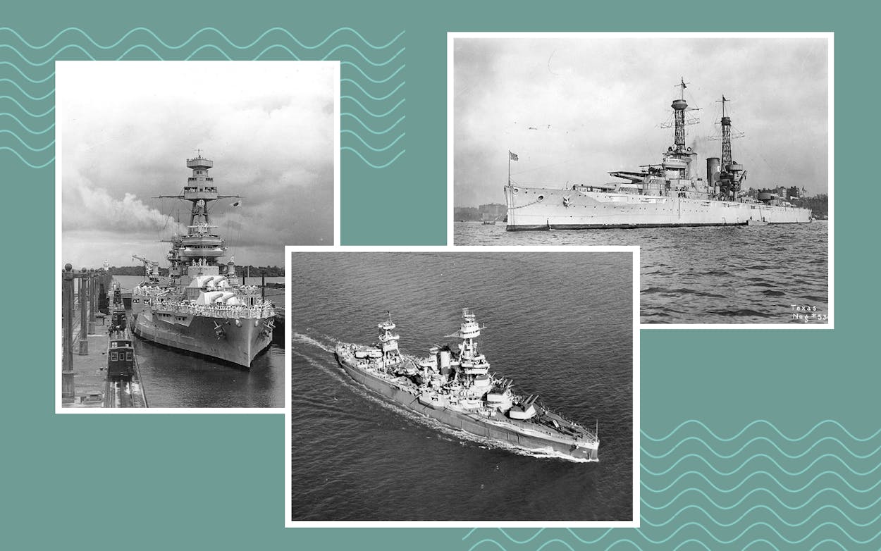 USS Texas collage