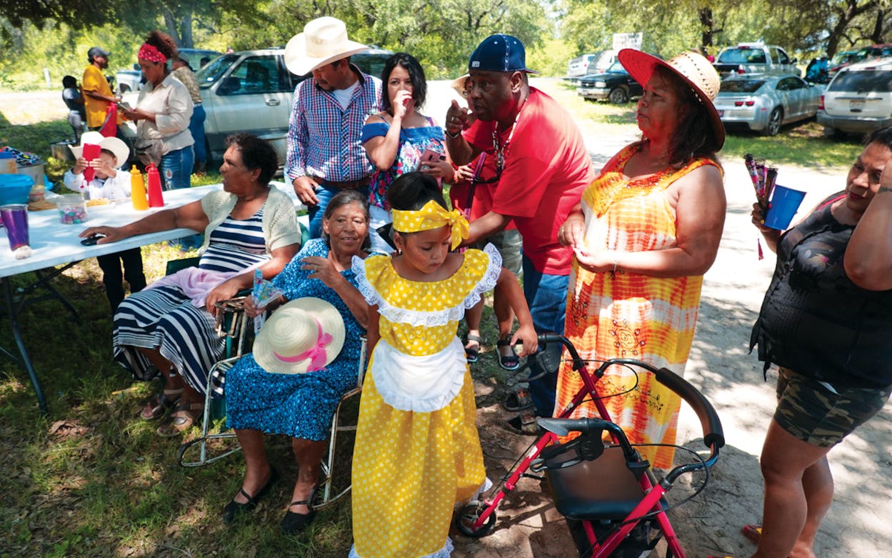 People dressed up to celebrate Juneteenth.