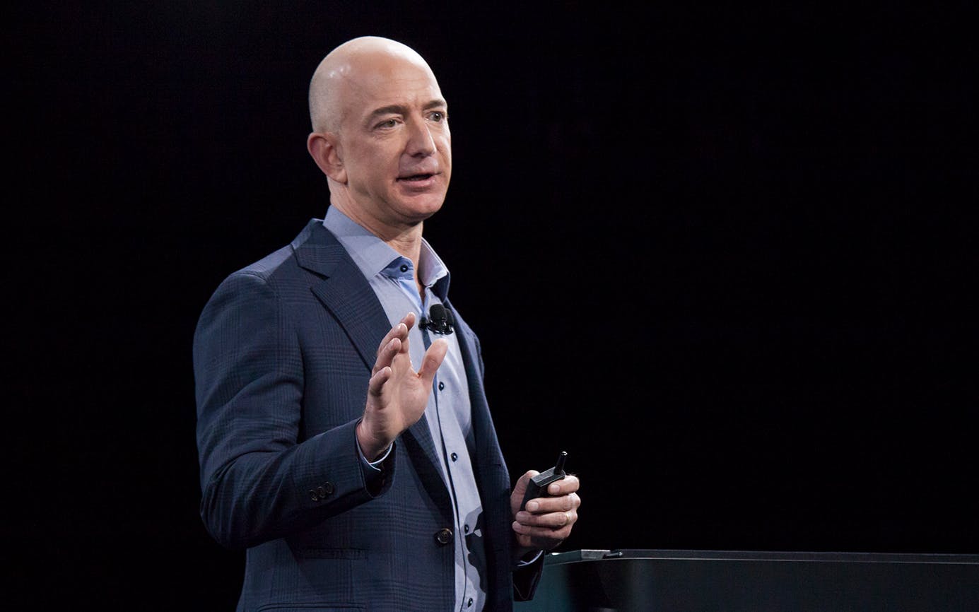Amazon.com founder and CEO Jeff Bezos on June 18, 2014 in Seattle, Washington. 