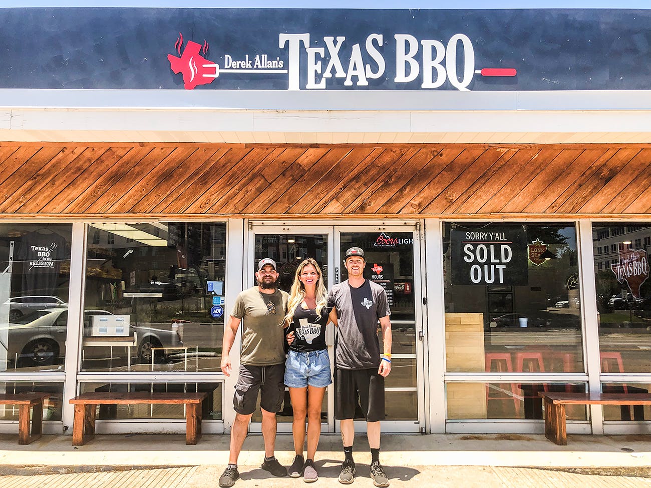 Derek Allan's Texas BBQ restaurant exterior