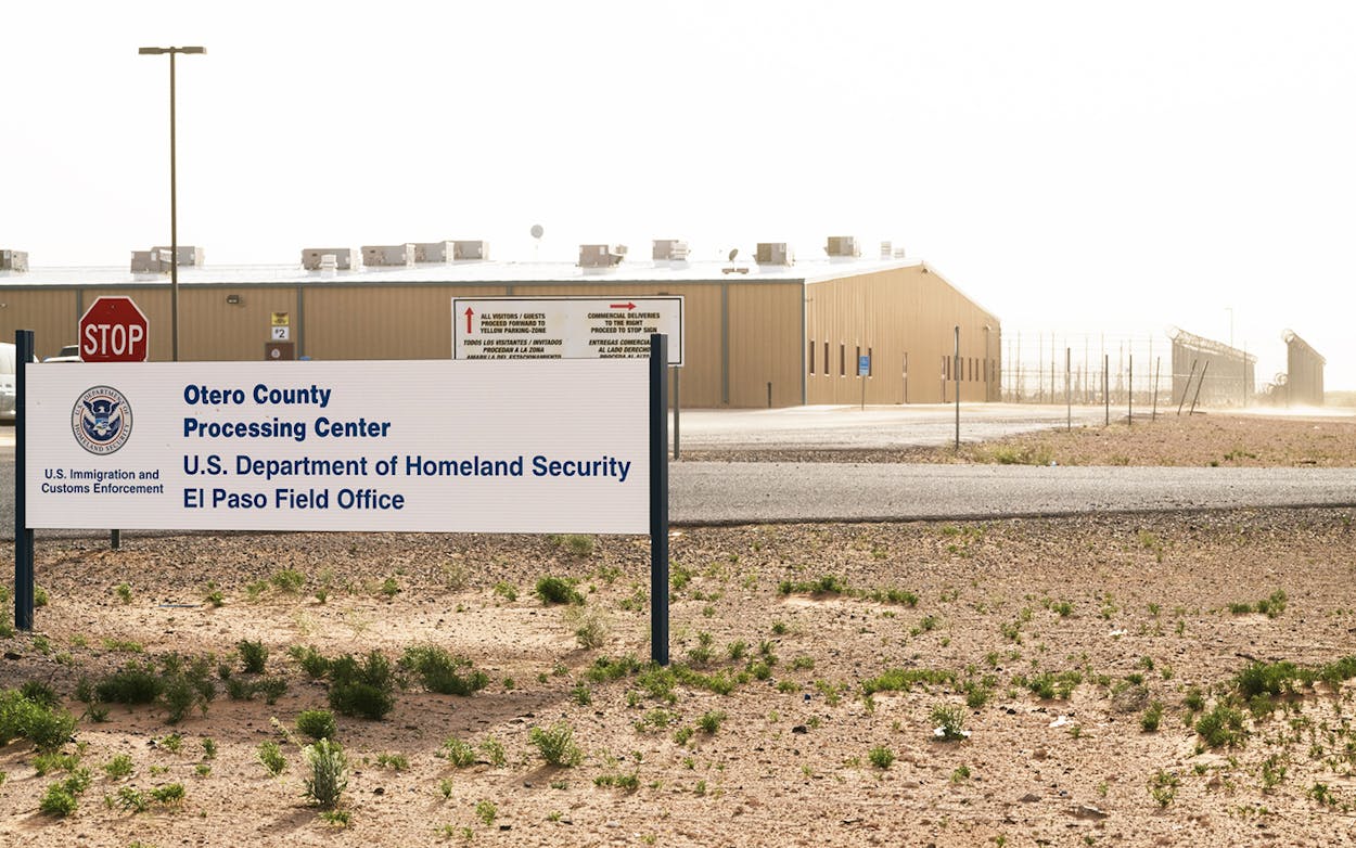 The Otero County Processing Center in Chaparral, New Mexico, on April 10, 2019.