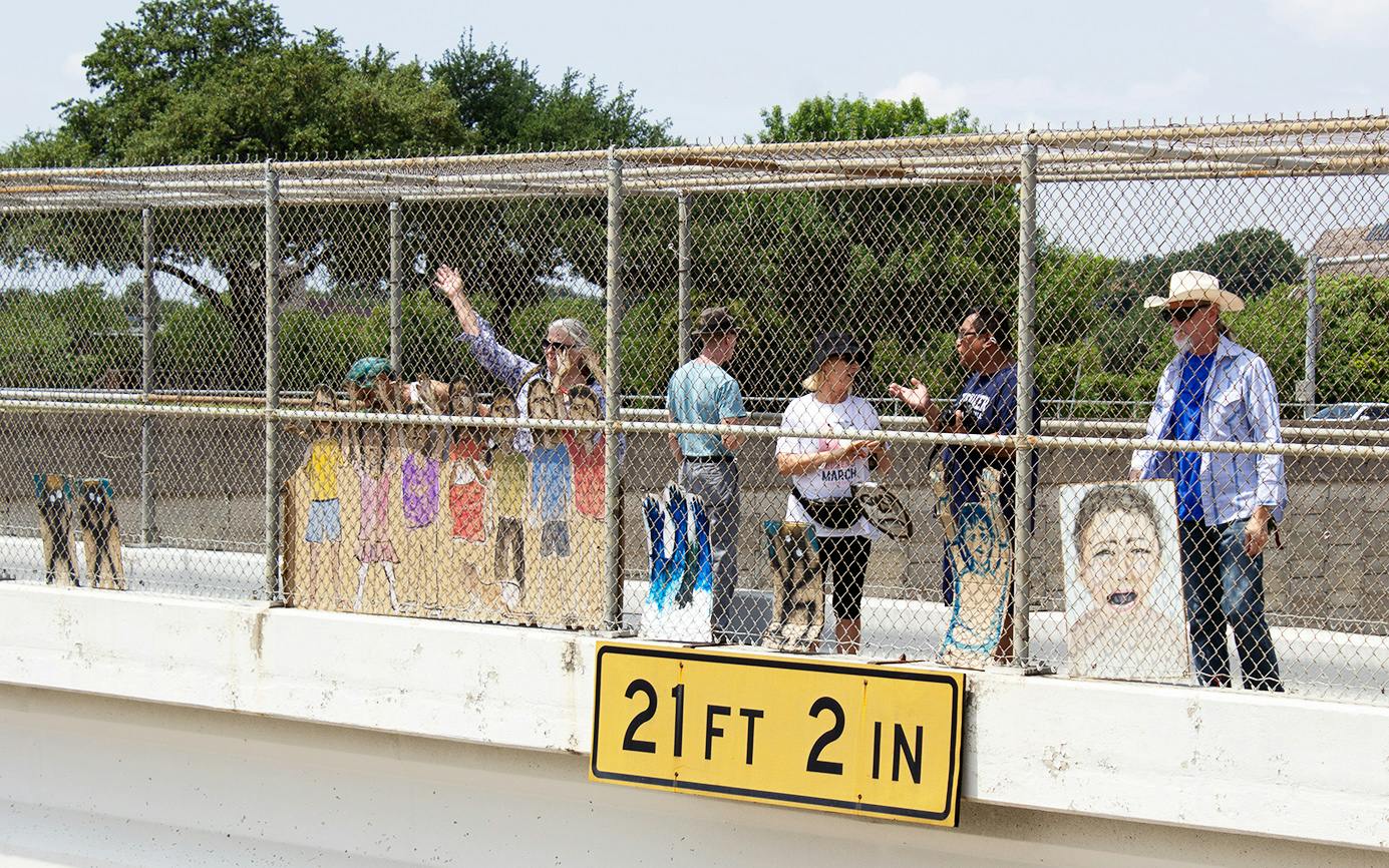 Protest Installations A Chilling Art Installation Over a Fort Worth Highway Protests Migrant ...