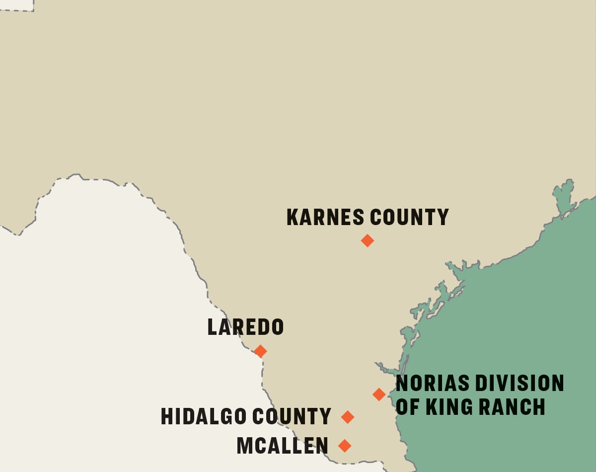 Texas History Map