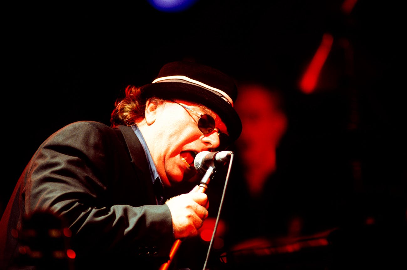Van Morrison plays the Brecon Jazz Festival in Brecon, Wales on January 1, 1998.