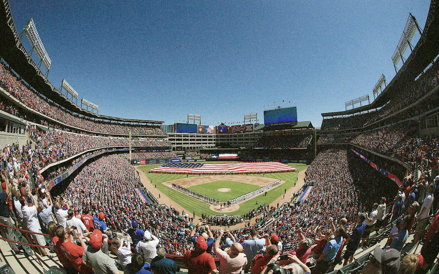 Globe Life Field sits empty, but Arlington and the Rangers are on