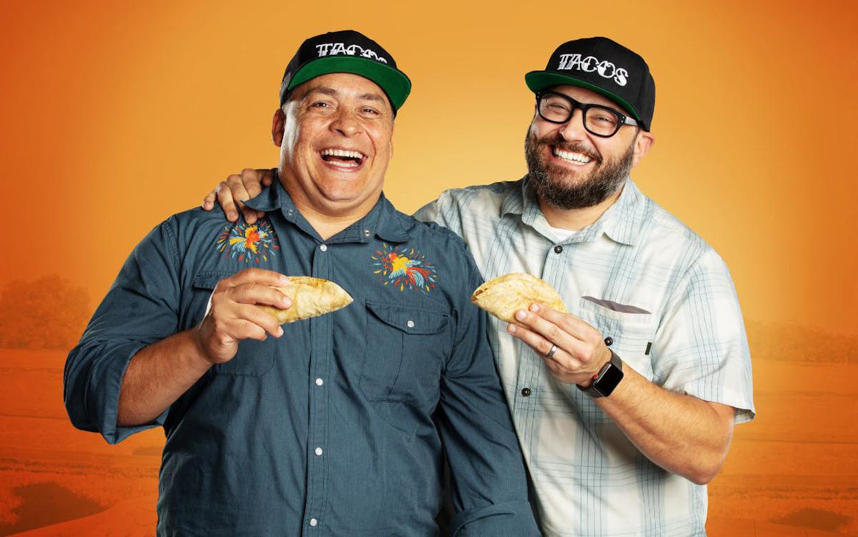 United Tacos of America, hosted by Austinites Mando Rayo and Jarod Neece, premieres October 15 on the El Rey Network.