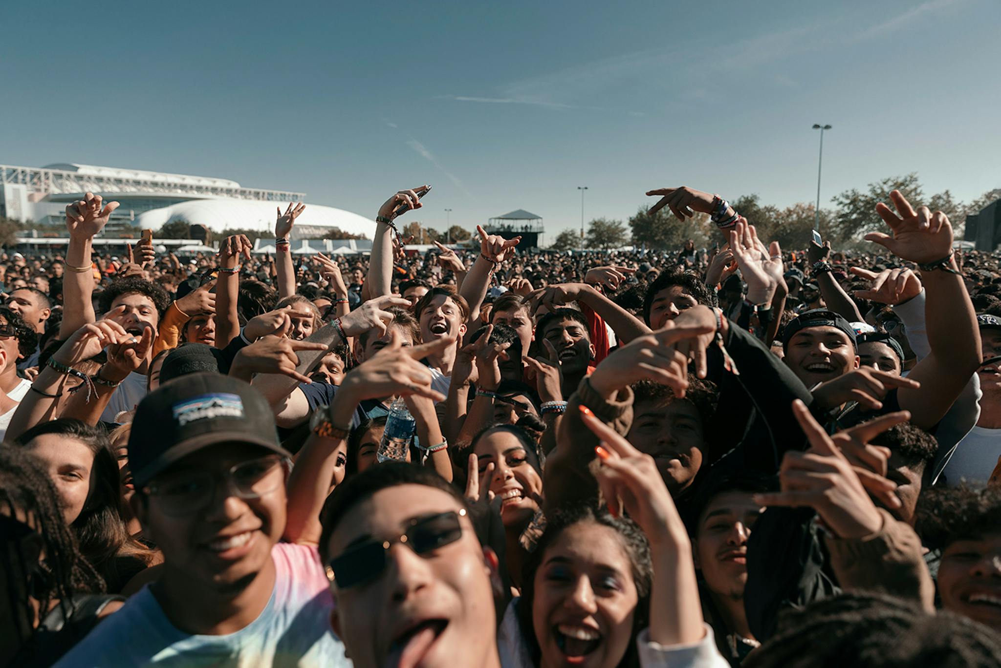 Astroworld crowd selfie