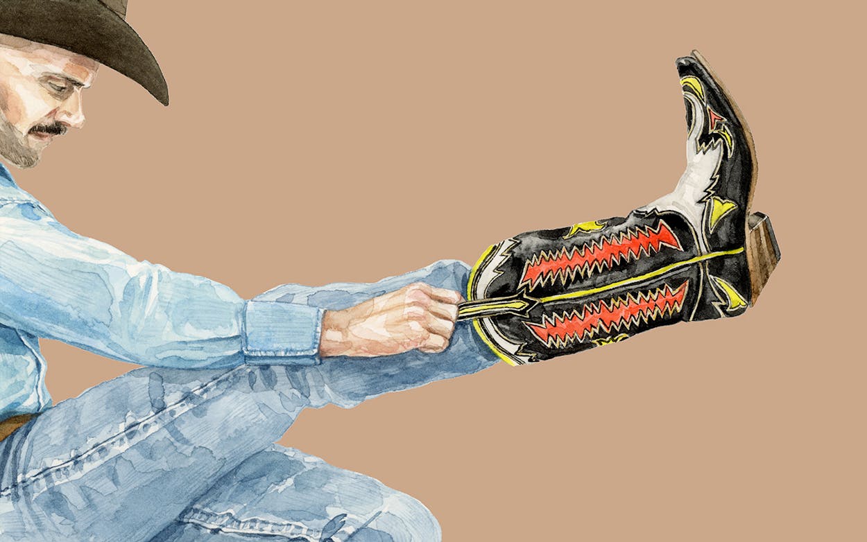 Cowboy Boot illustration.