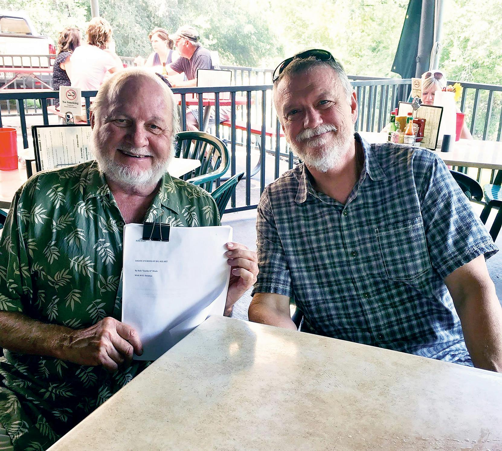 Bob and the author, W.K. Stratton, at Shoal Creek Saloon in Austin.