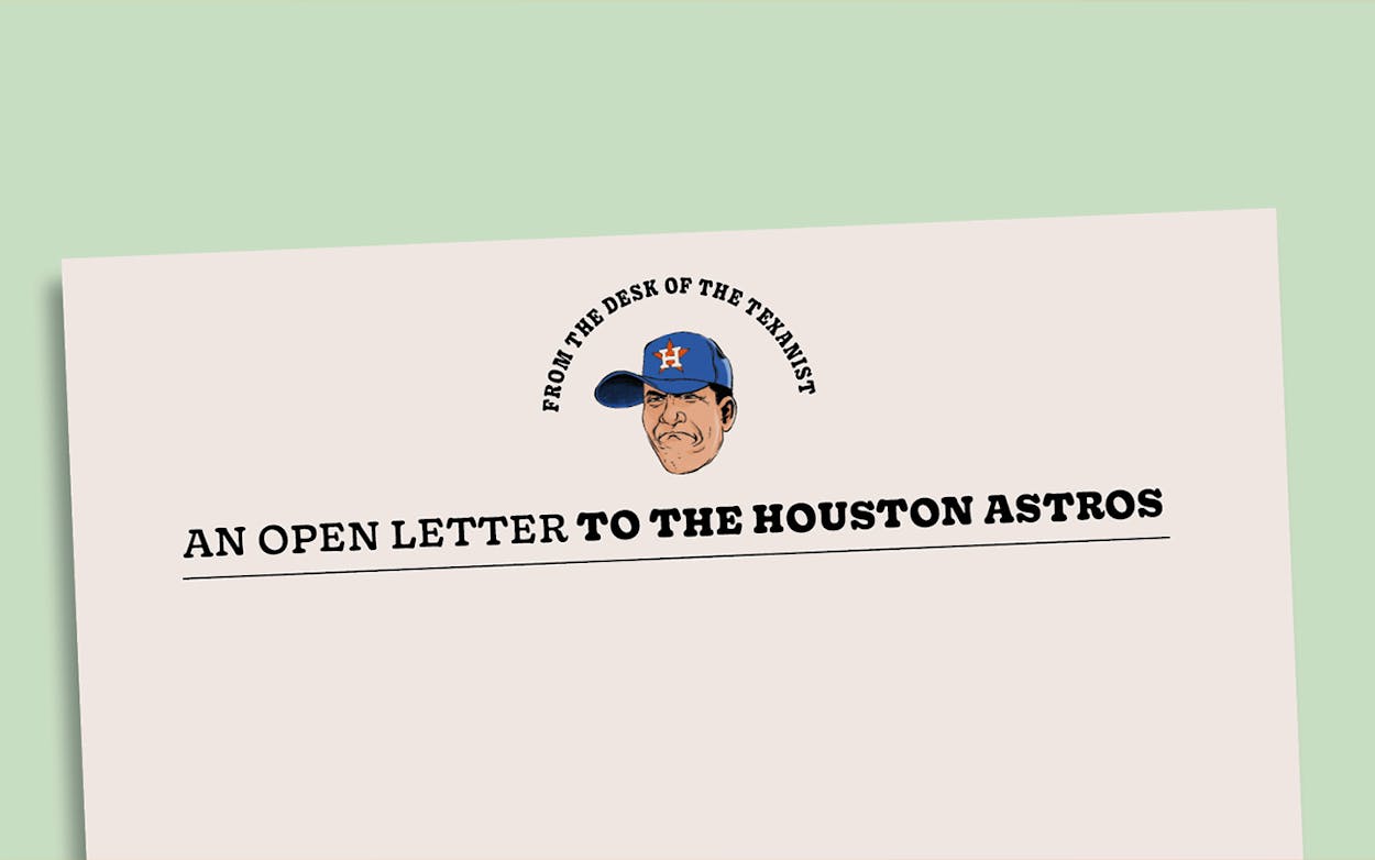 open letter to the houston astros