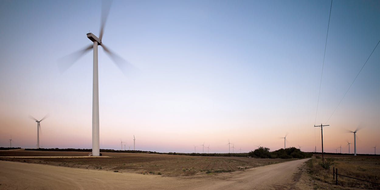 The Horse Hollow Wind Energy Center, just outside Sweetwater, one of the largest wind farms in the world.