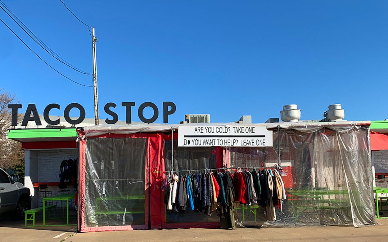 Taco Stop Clothing Rack Wide Shot