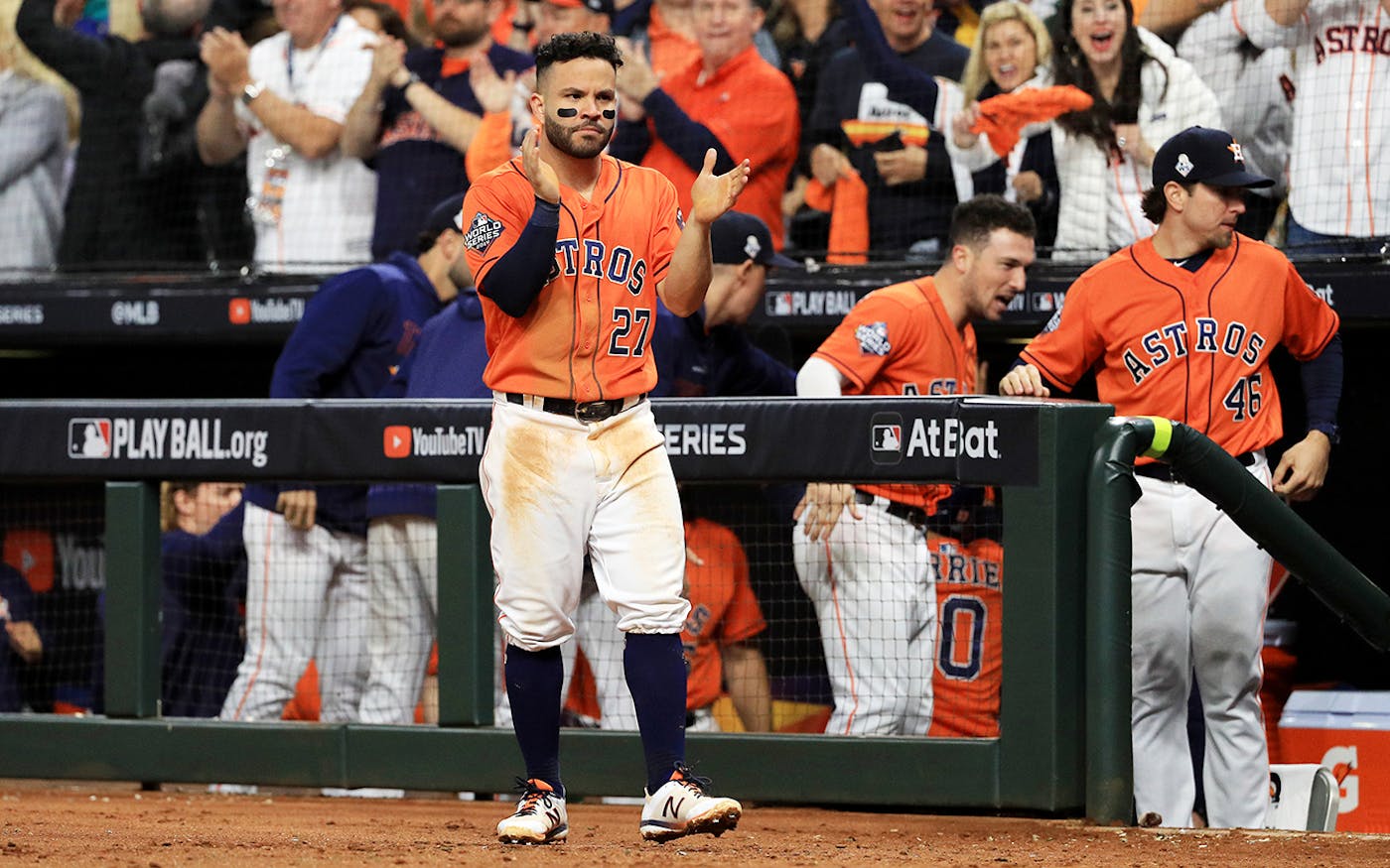 Shirts and skinned! Astros' Jose Altuve steals last laugh from