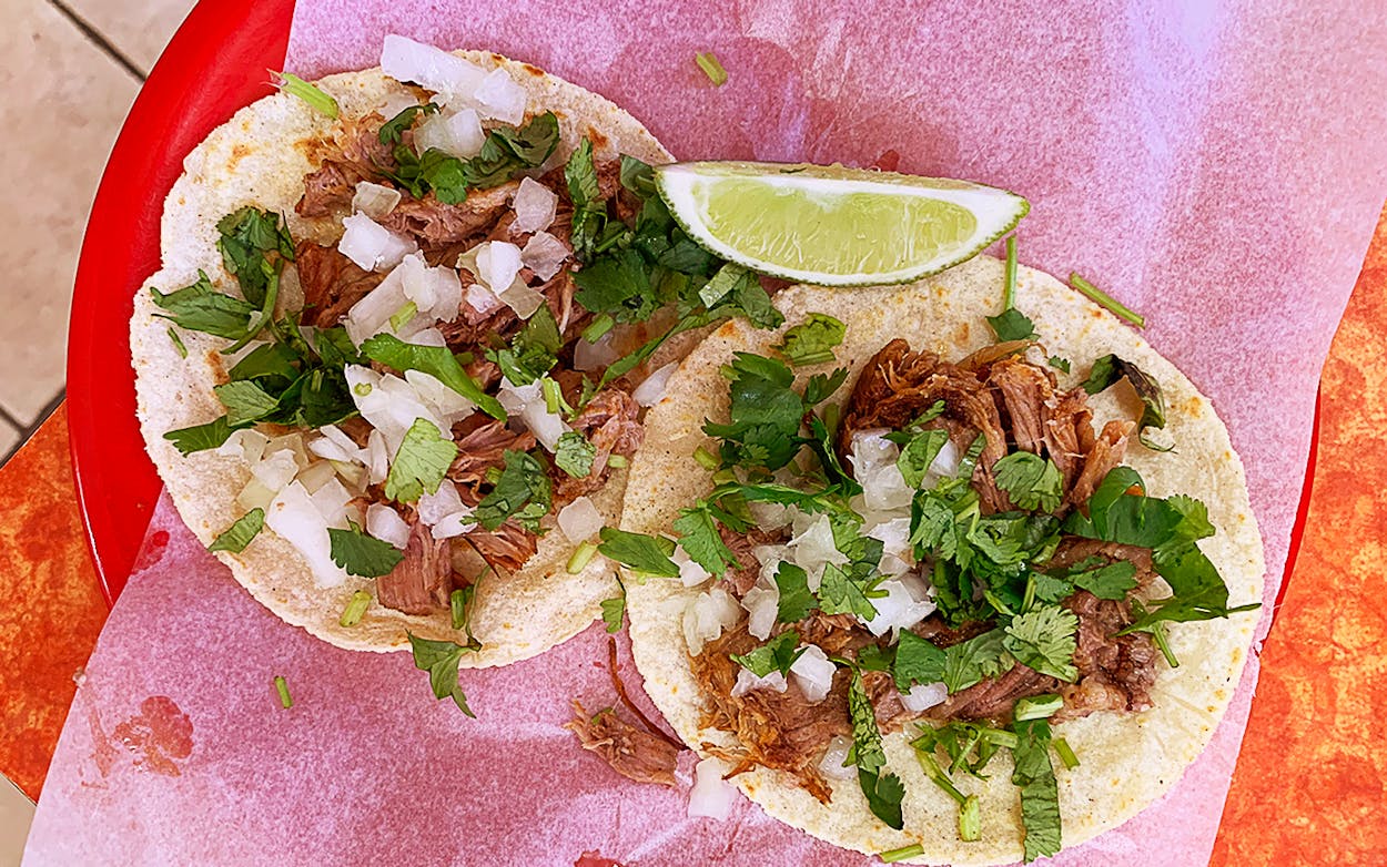 Birria tacos in Austin, Texas.