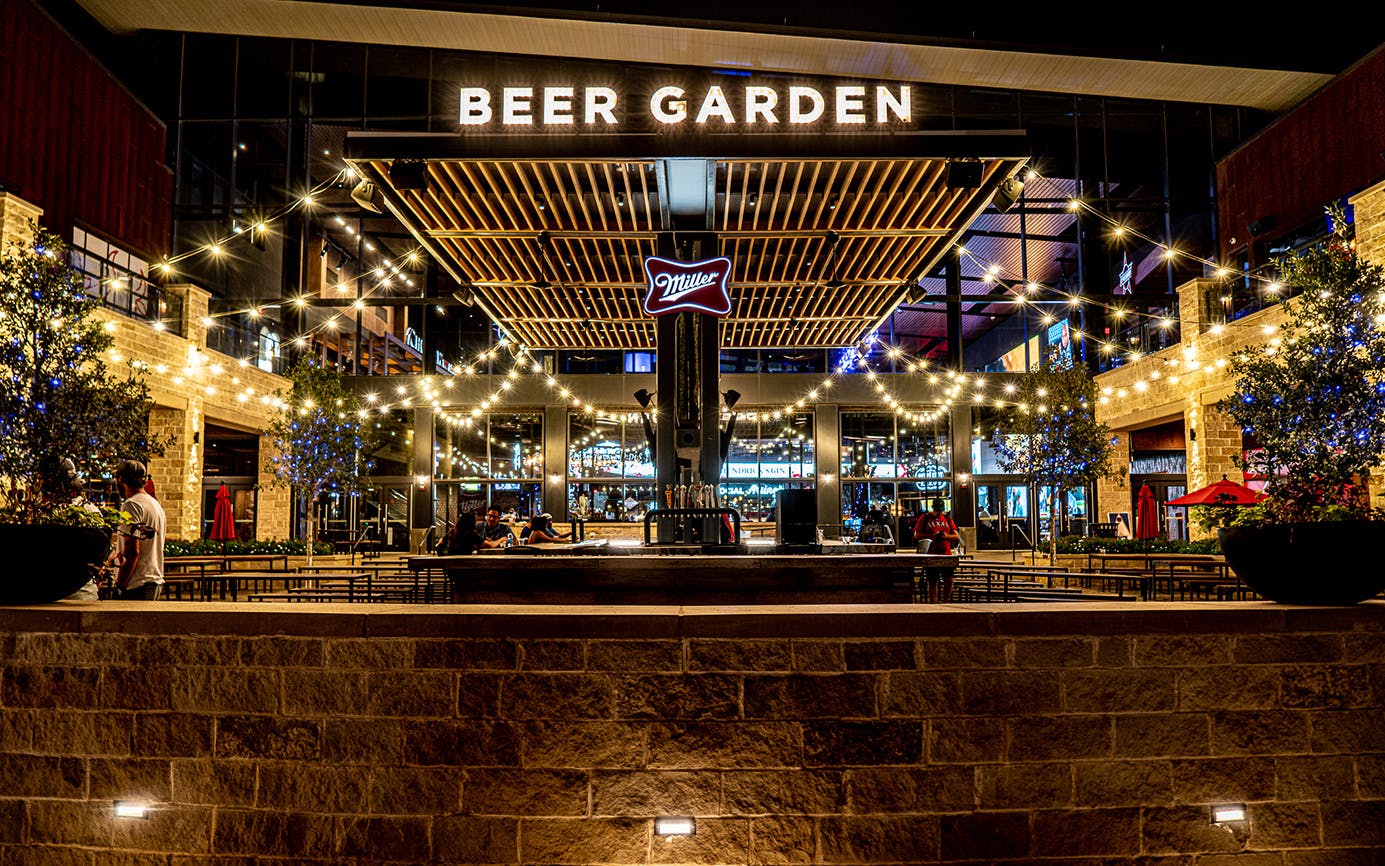 New Global Life Park beer garden in Arlington, Texas. 