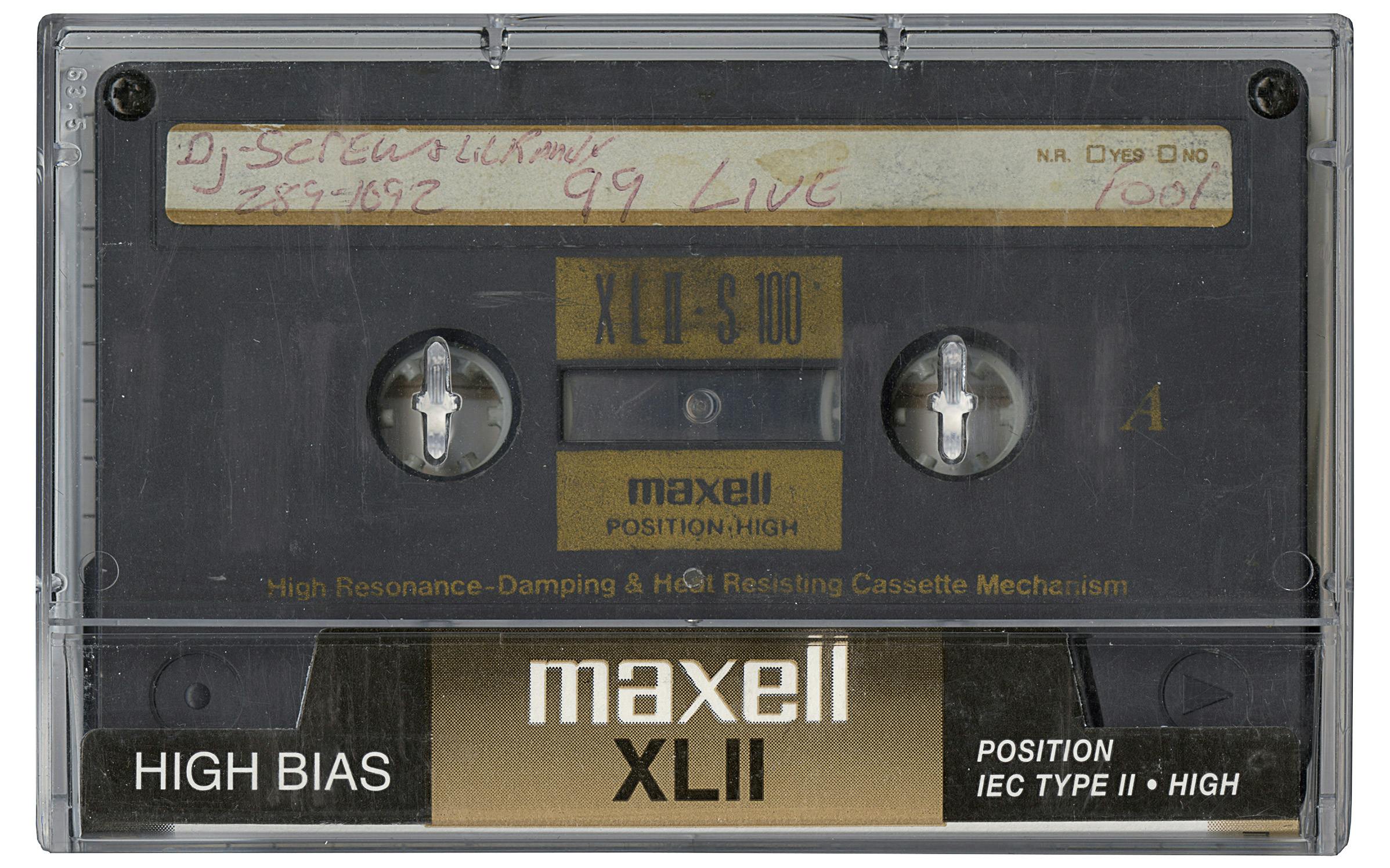 DJ Screw cassette tape.