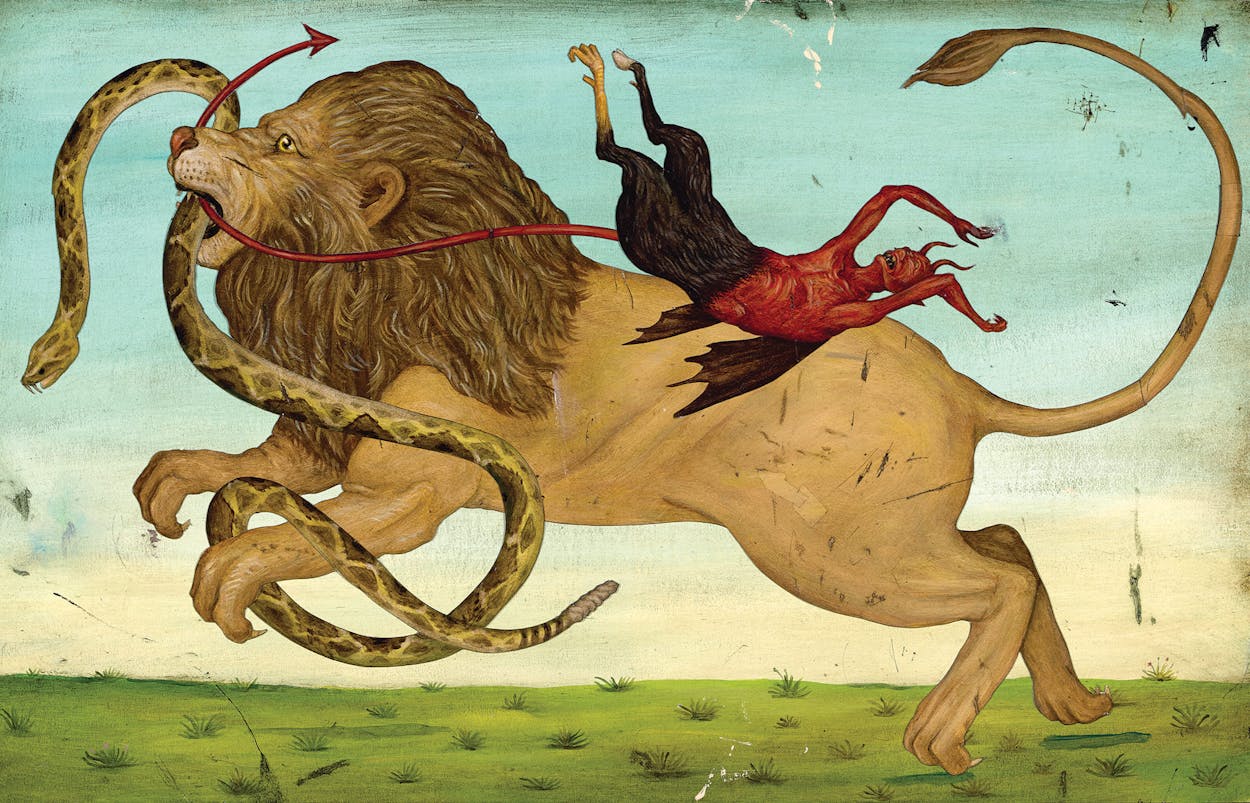 lion tamer illustration by Jason Holley