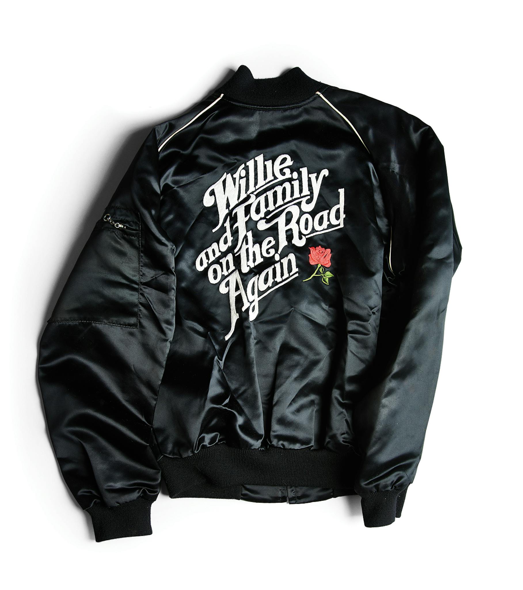 A satin jacket worn by Willie's friends and family.
