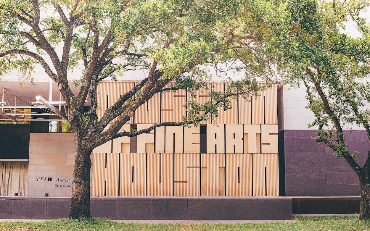 Exterior of Museum of Fine Arts, Houston.