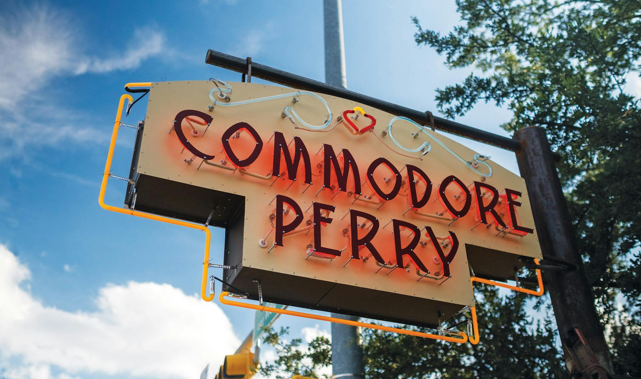 Commodore Perry sign.