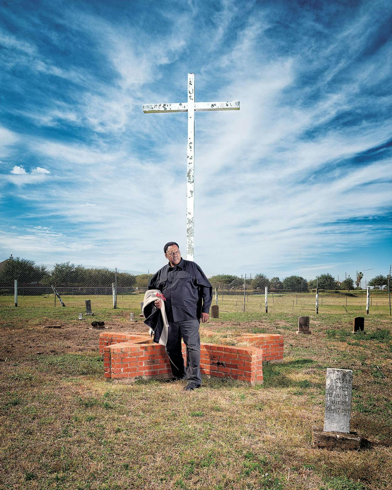 Reginald Moore at the Old Imperial Farm Cemetery on December 1, 2016.