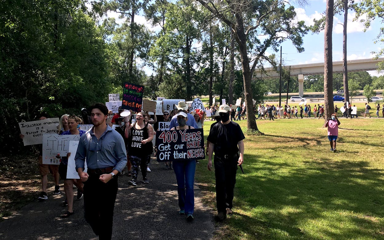 Black Lives Matter protests in sundown town Vidor, Texas.