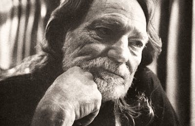 Willie Nelson in his motor coach on February 5, 1991, listening to the IRS Tapes after his property was seized by the agency.