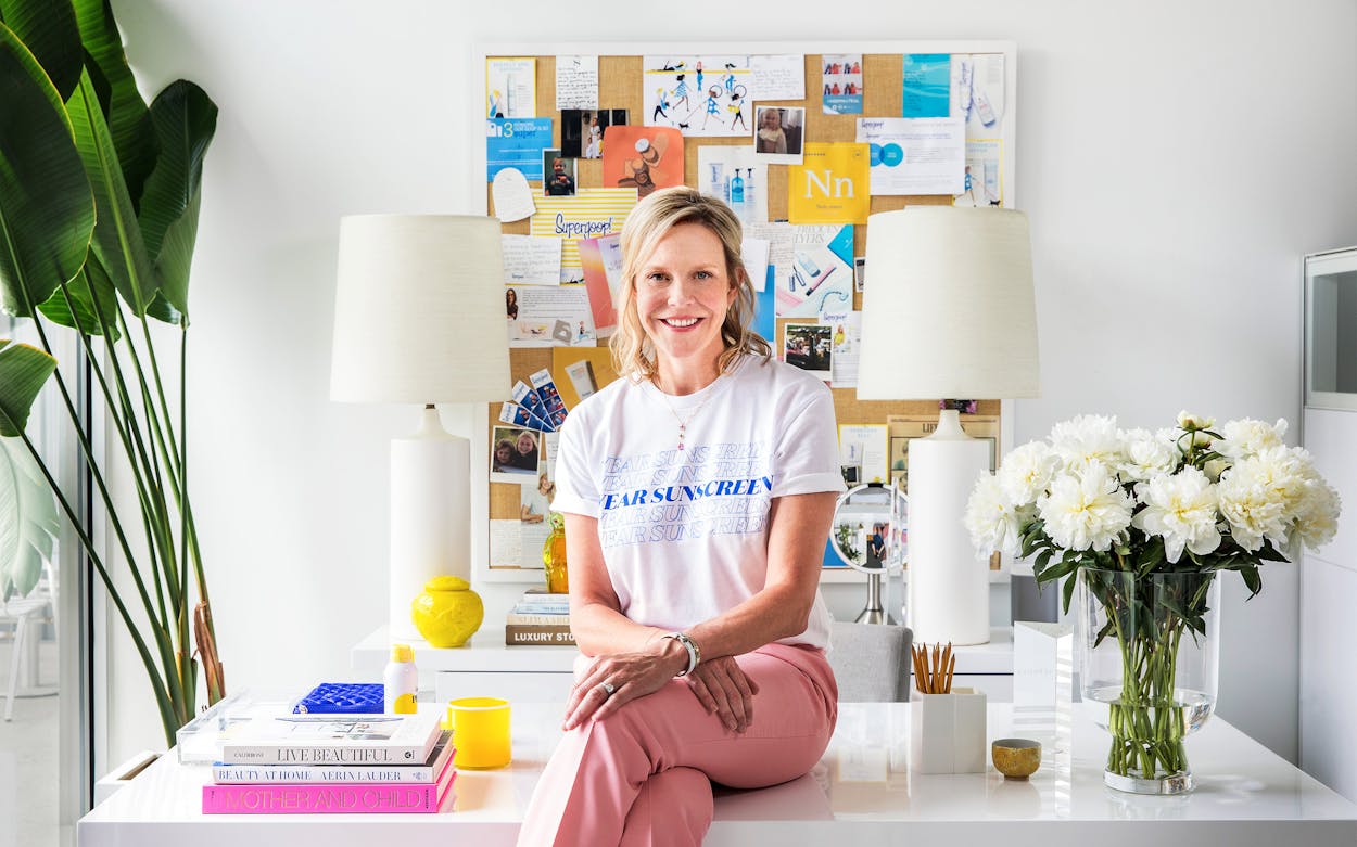 Holly Thaggard at Supergoop's office in San Antonio on June 22, 2020.