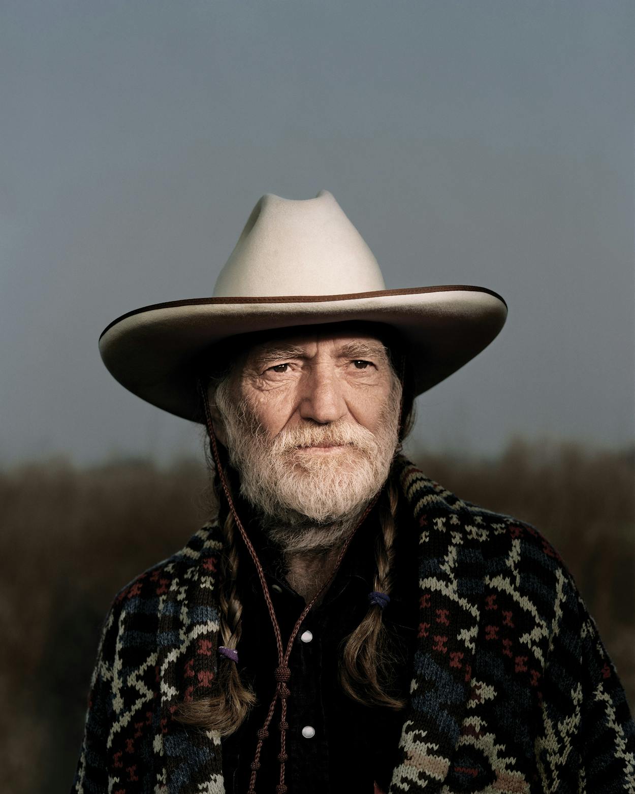 Willie Nelson outside of Buck Owens’s Crystal Palace, in Bakersfield, California, in 1998.