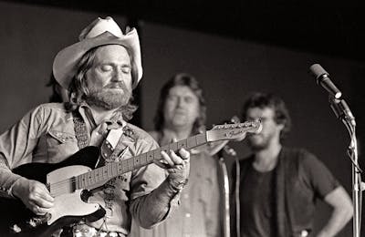 Willie Nelson performs in New York City circa 1976.