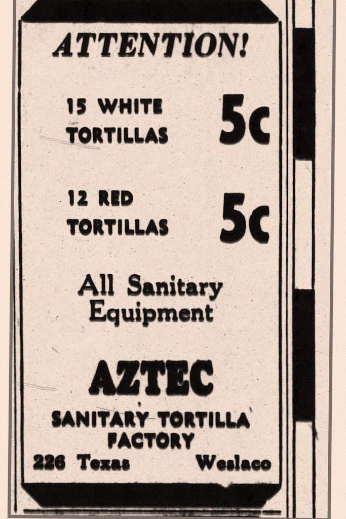 Sanitary_Tortillas_Ad_Original_Location_1932