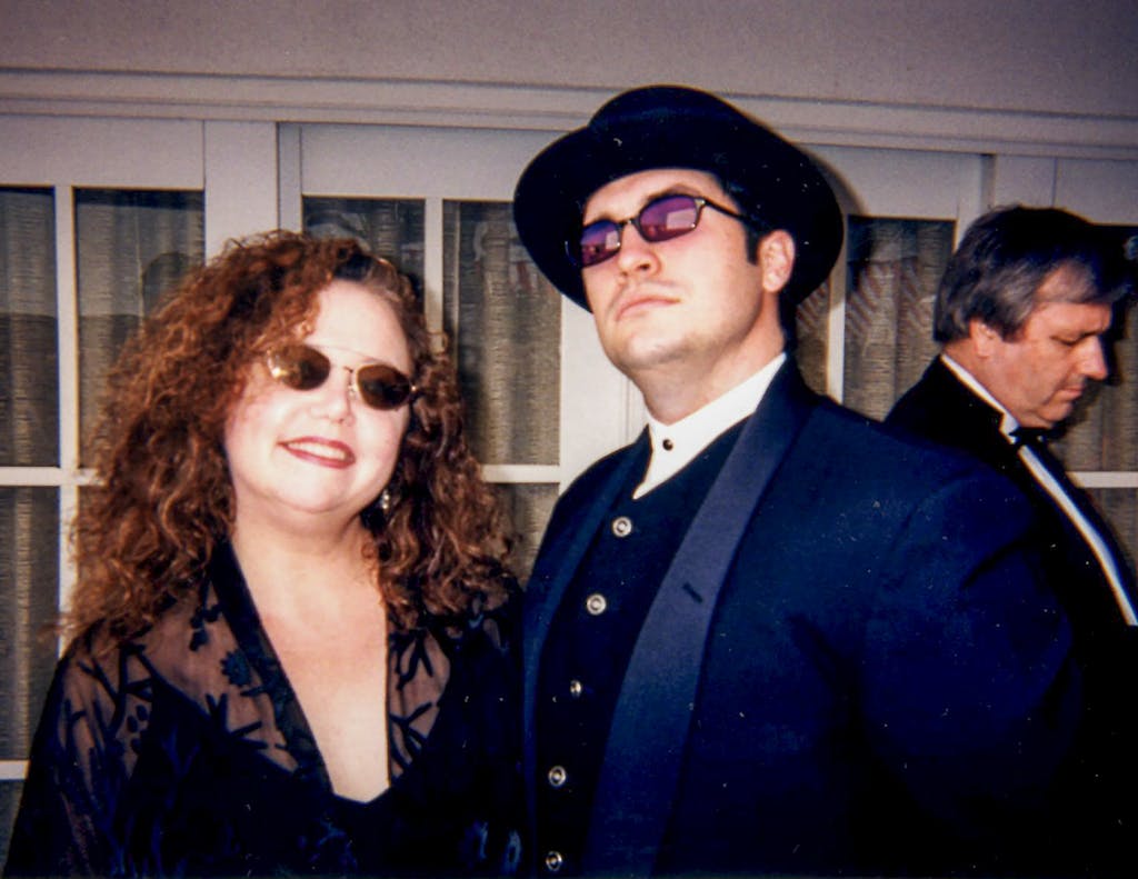 Betty Buckley and Larry Brantley at the Emmy Awards in 1998 in Los Angeles