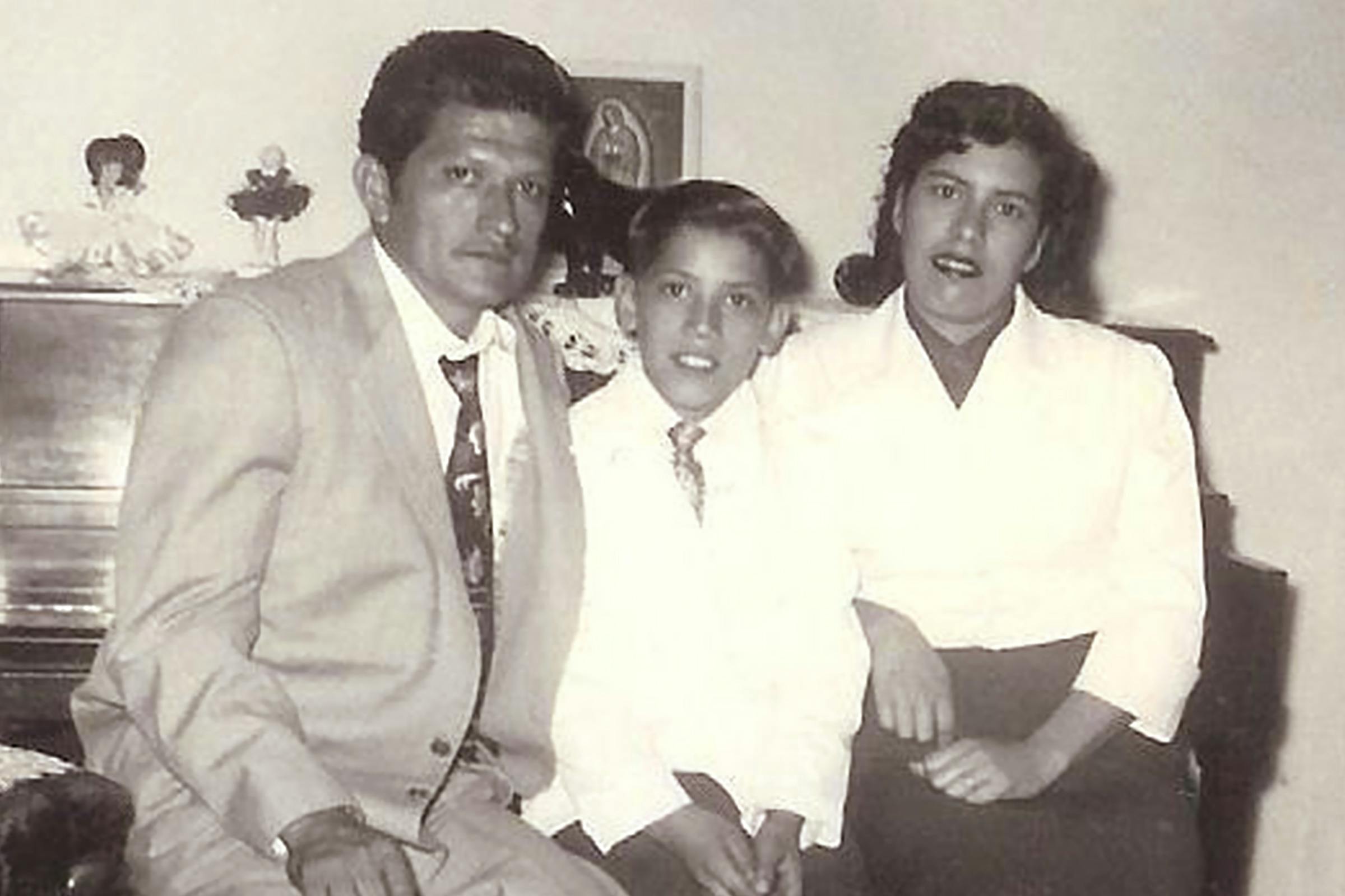 Young Danny Trejo with parents Dionisio and Alice Trejo