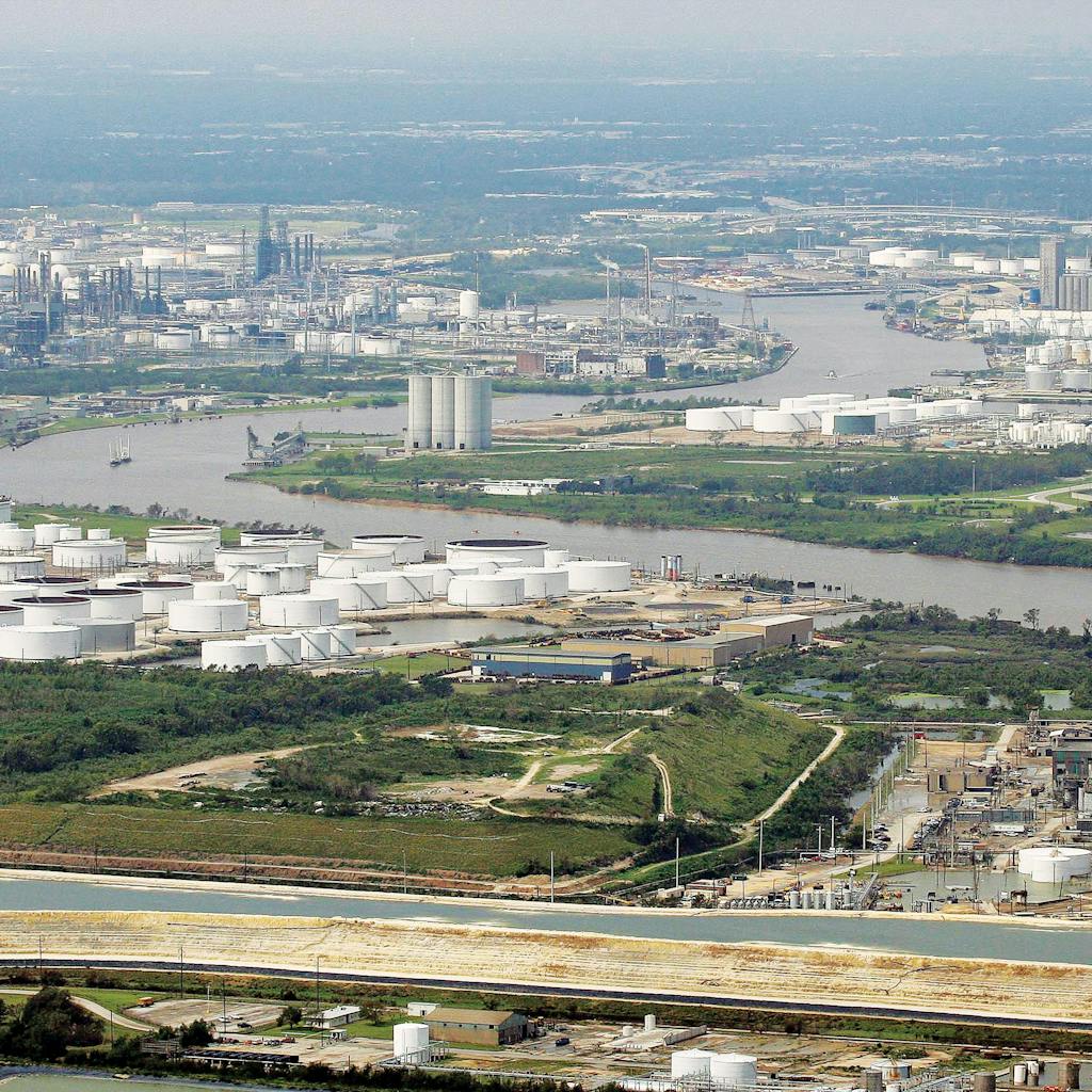The Houston Ship Channel narrowly escaped a dangerous storm surge during Hurricane Ike in 2008.