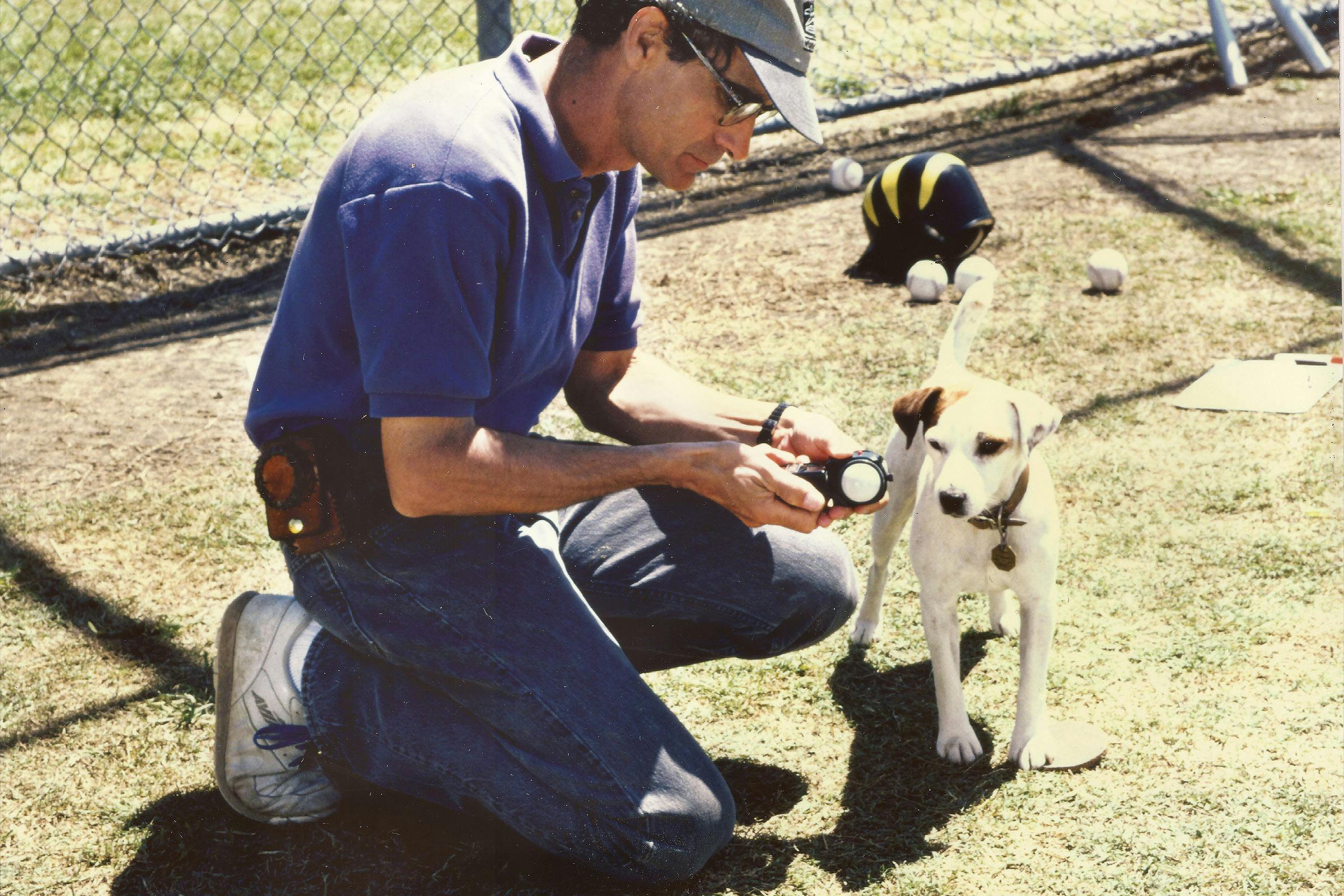 Bert Guthrie and Soccert he dog, who played Wishbone. 