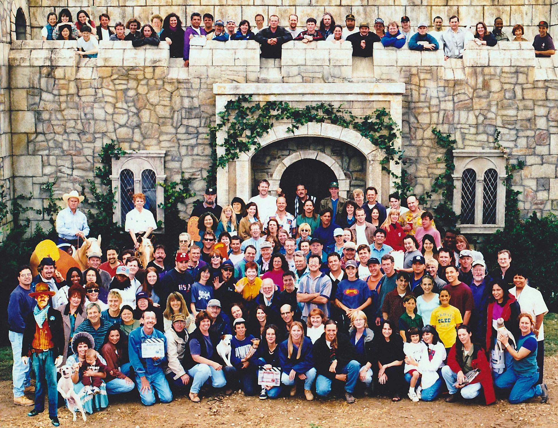 Cast and crew pose together at the end of Season 2 