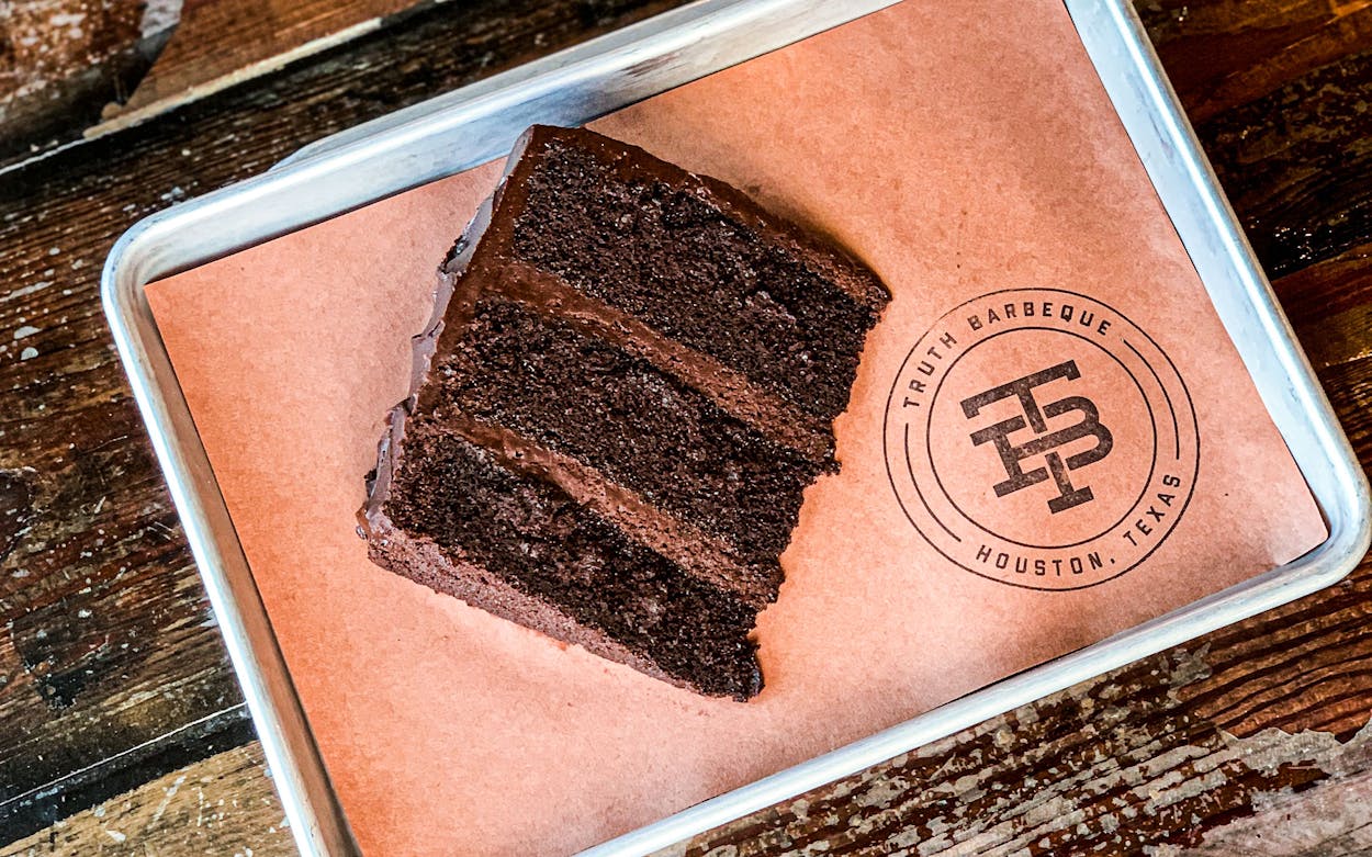 Truth Barbeque’s Triple-Layer Chocolate Cake recipe