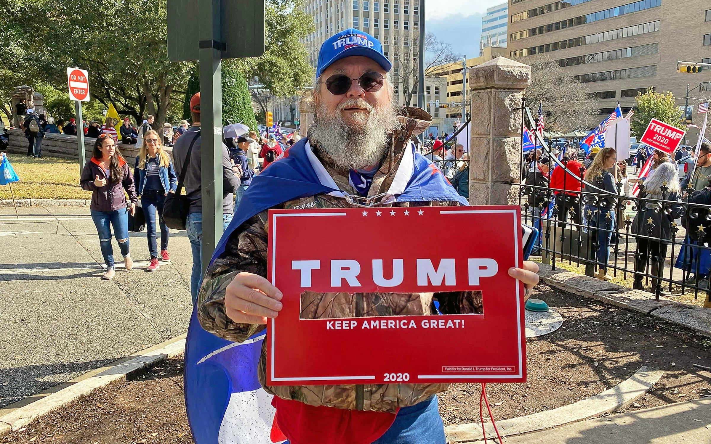Love Bombs” vs. “Hang Traitors”: Pro-Trump Protesters Rally for Their Man  in Austin – Texas Monthly