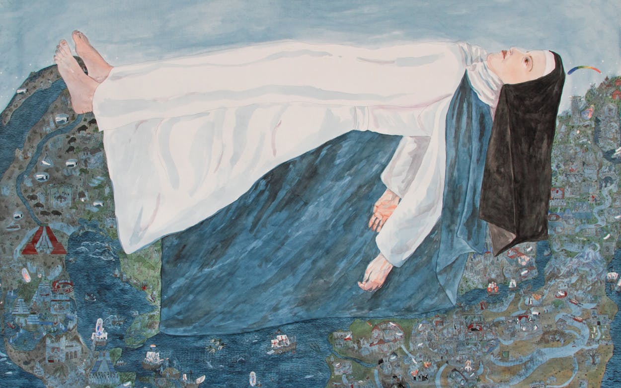 Maria of Agreda, Jennifer May Reiland painting