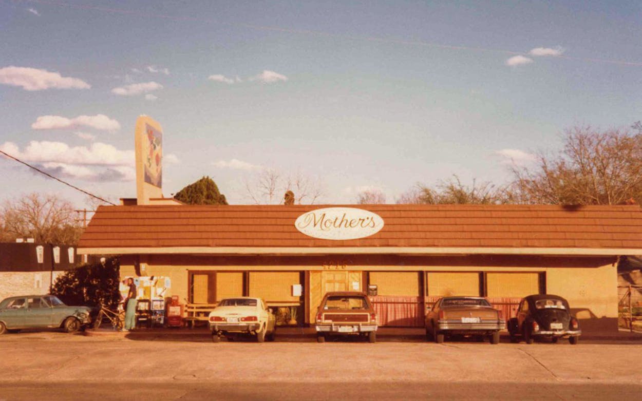 Mother’s Cafe, in Austin, in 1981.